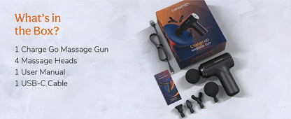 Massager Gun For Full Body Massager [4 Headsl] 6 Speed Mode Massager for Full Body Pain Relief, Muscle Relaxation of Neck, Shoulder, Back, Foot for Men & Women, Black.