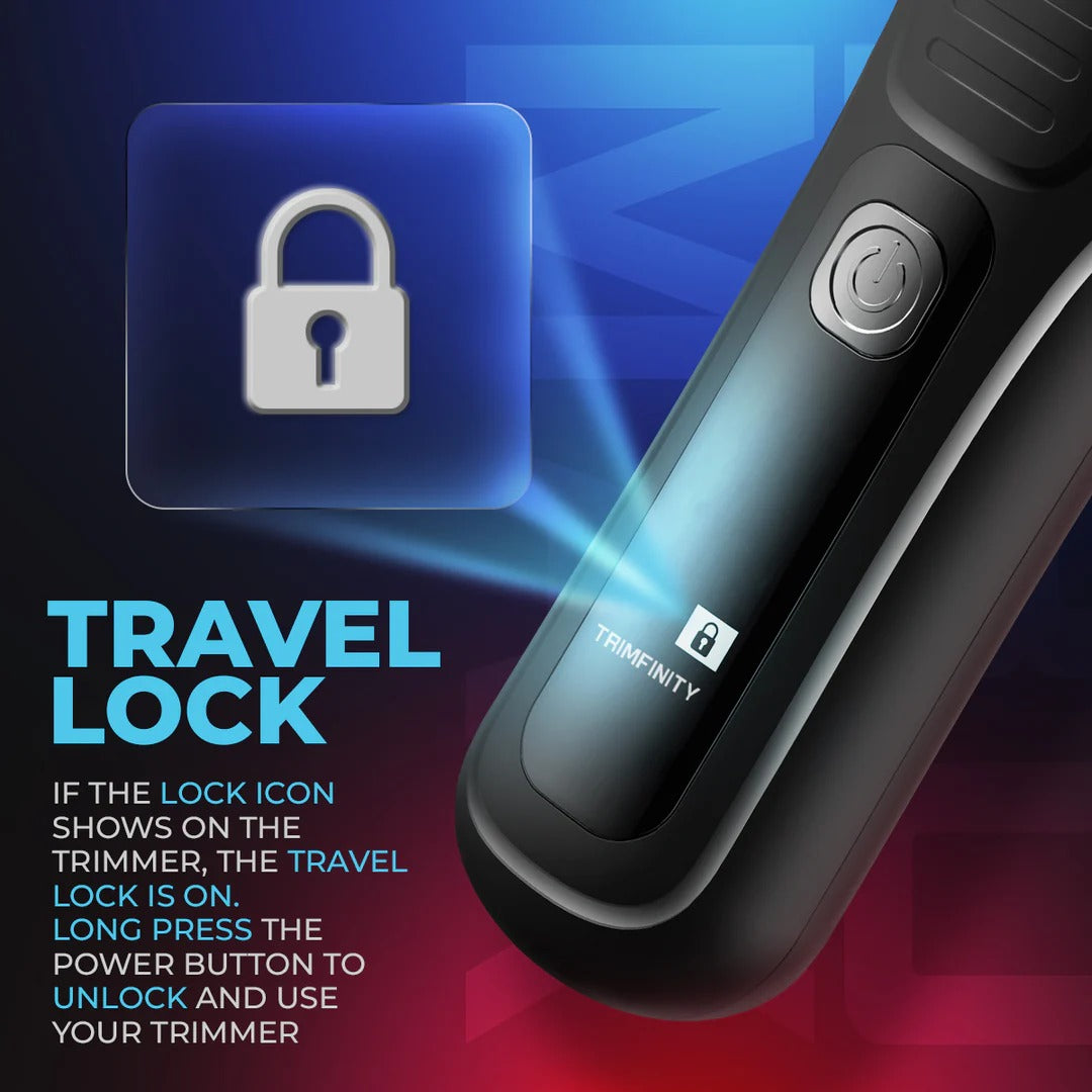 Urbangbru Trimfinity 7000 Body Trimmer for Men- Safest Body & Private Part Trimmer - Pubic Hair Groomer, Underarm - Waterproof, Ceramic Blades, Rechargeable with Wireless Fast Charging,Black